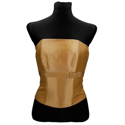 Gorset FGR082  ZŁOTY tafta ze sklepu fokus.pl w kategorii Bluzki damskie - zdjęcie 186620149