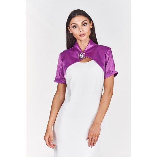 Żakiet FZA925 AMARANTOWY CIEMNY ze sklepu fokus.pl w kategorii Marynarki damskie - zdjęcie 186620396