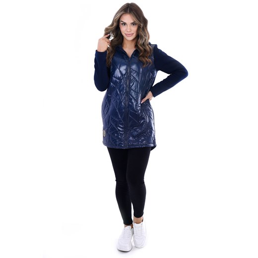 Kurtka FKU1067 GRANATOWY ze sklepu fokus.pl w kategorii Kurtki damskie - zdjęcie 186620455