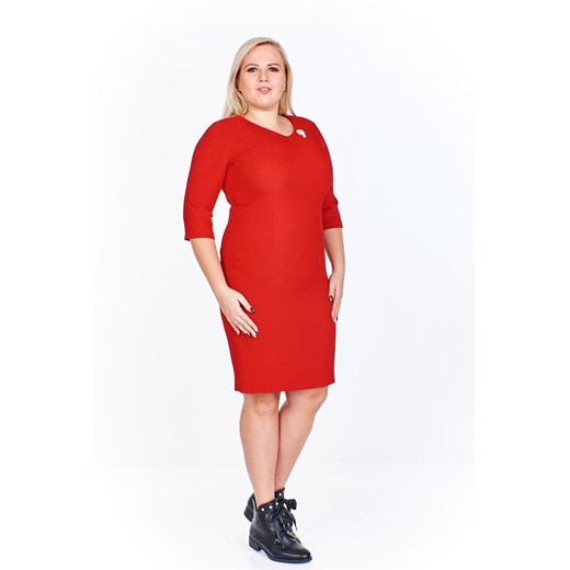 Sukienka FSU964 CZERWONY ze sklepu fokus.pl w kategorii Sukienki - zdjęcie 186620518