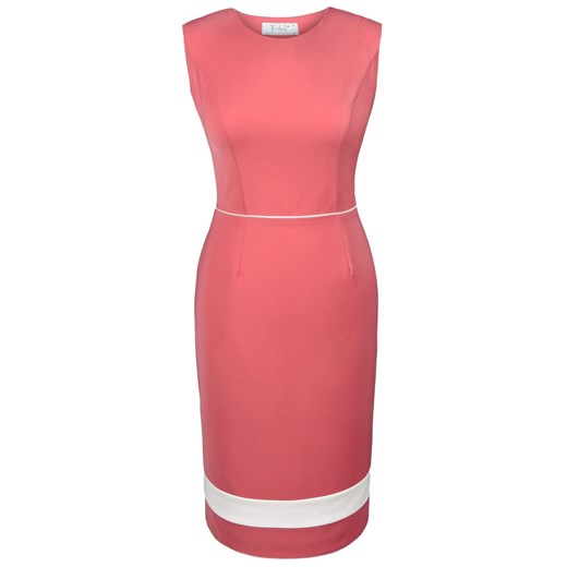 Sukienka FSU681 KORALOWY EKRI ze sklepu fokus.pl w kategorii Sukienki - zdjęcie 186620525