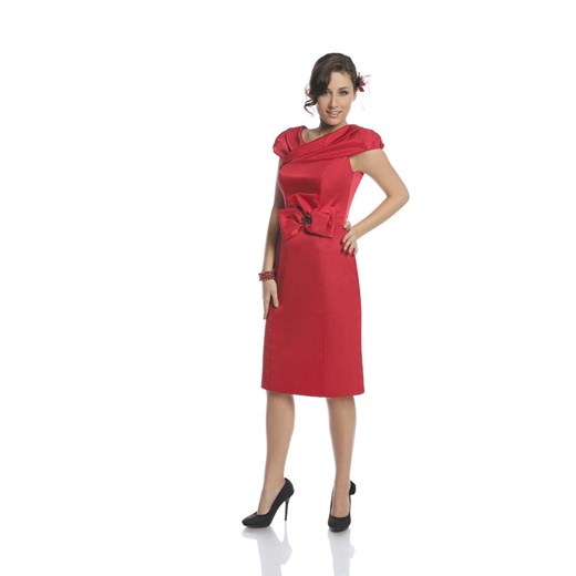 Sukienka FSU243 RUBINOWY JASNY ze sklepu fokus.pl w kategorii Sukienki - zdjęcie 186620805