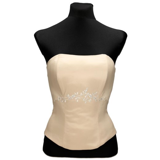 Gorset FGR042 BEŻOWY ze sklepu fokus.pl w kategorii Bluzki damskie - zdjęcie 186620817