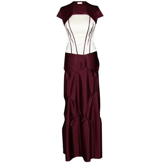 Sukienka FSU133 BURGUND ze sklepu fokus.pl w kategorii Sukienki - zdjęcie 186620887