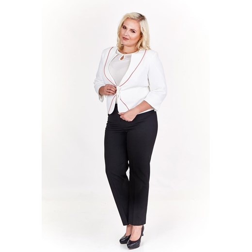 Żakiet FZA900 EKRI + MALINOWY ze sklepu fokus.pl w kategorii Marynarki damskie - zdjęcie 186620948