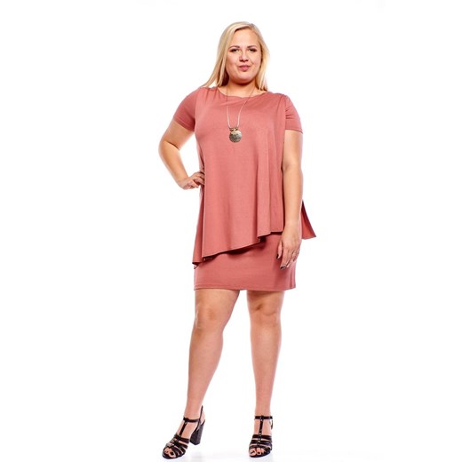 Sukienka FSU1001 CEGLASTY ze sklepu fokus.pl w kategorii Sukienki - zdjęcie 186621086