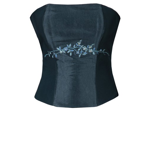 Gorset FGR042  GRANATOWY  tafta ze sklepu fokus.pl w kategorii Bluzki damskie - zdjęcie 186621217