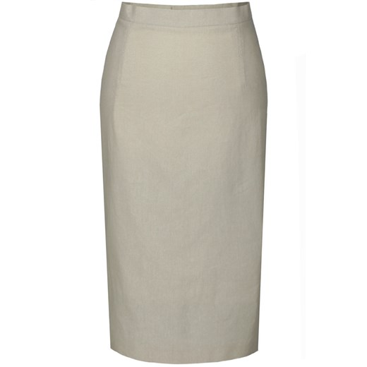 Spódnica FSP641 BEŻOWY złota nić ze sklepu fokus.pl w kategorii Spódnice - zdjęcie 186621399