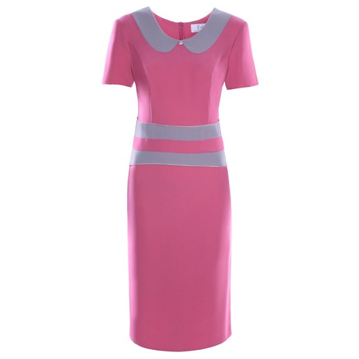 Sukienka FSU273 MALINOWY BEŻ CIEMNY ze sklepu fokus.pl w kategorii Sukienki - zdjęcie 186621488