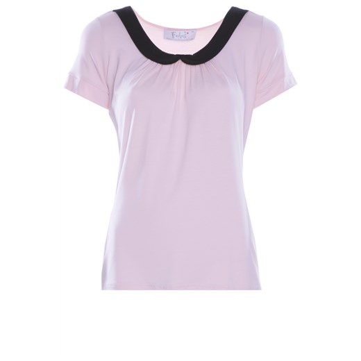 Bluzka FBZ396 ŁOSOSIOWY JASNY CZARNY ze sklepu fokus.pl w kategorii Bluzki damskie - zdjęcie 186621525