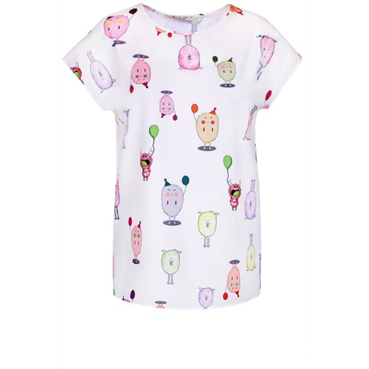 Bluzka FBZ873 EKRI potworki ze sklepu fokus.pl w kategorii Bluzki damskie - zdjęcie 186621769