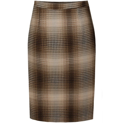 Spódnica FSP641 BEŻOWY + STARE ZŁOTO ze sklepu fokus.pl w kategorii Spódnice - zdjęcie 186621838