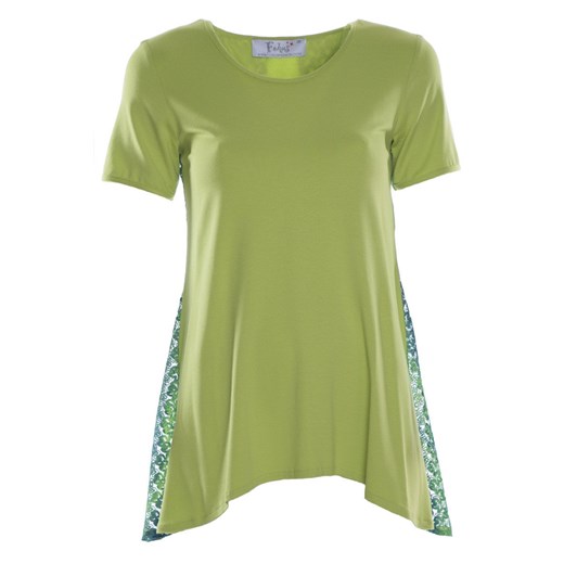 Tunika FTU611 SELEDYNOWY JASNY + CHABROWY ze sklepu fokus.pl w kategorii Bluzki damskie - zdjęcie 186621936