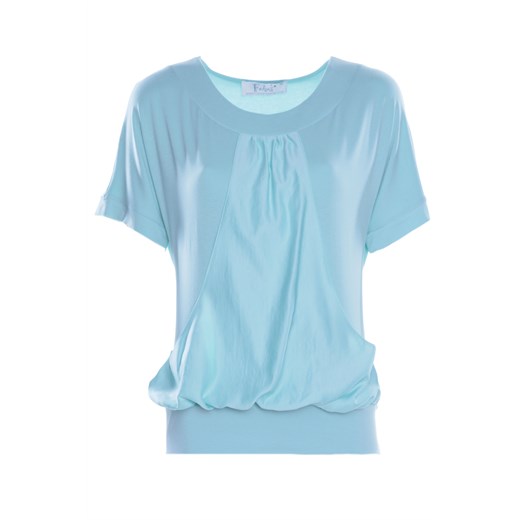Bluzka FBZ398 TURKUSOWY ŚREDNI ze sklepu fokus.pl w kategorii Bluzki damskie - zdjęcie 186622117