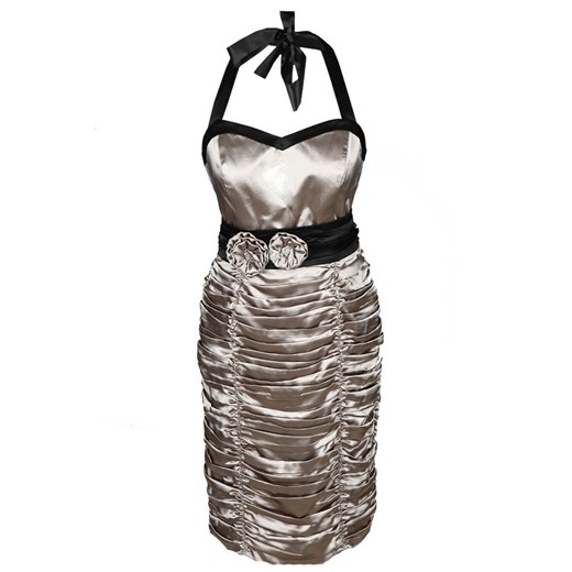 Sukienka FSU190 BEŻOWY ze sklepu fokus.pl w kategorii Sukienki - zdjęcie 186622218