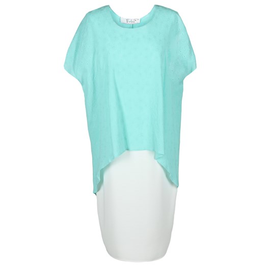 Tunika FTU639 TURKUSOWY ŚREDNI wzór ze sklepu fokus.pl w kategorii Bluzki damskie - zdjęcie 186622558