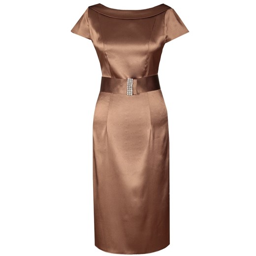 Sukienka FSU199 CZEKOLADOWY ze sklepu fokus.pl w kategorii Sukienki - zdjęcie 186622665