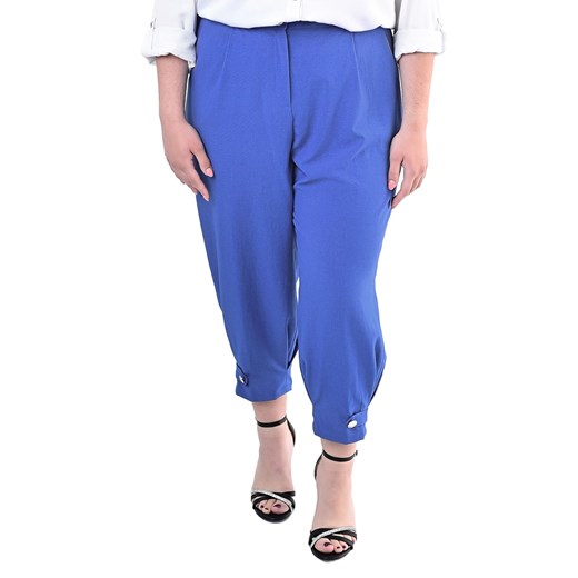 Spodnie FSD1053 CHABROWY CIEMNY ze sklepu fokus.pl w kategorii Spodnie damskie - zdjęcie 186622908