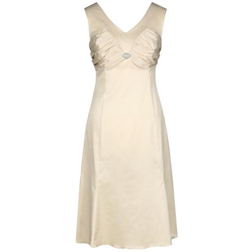 Sukienka FSU659 BEŻOWY ze sklepu fokus.pl w kategorii Sukienki - zdjęcie 186623185