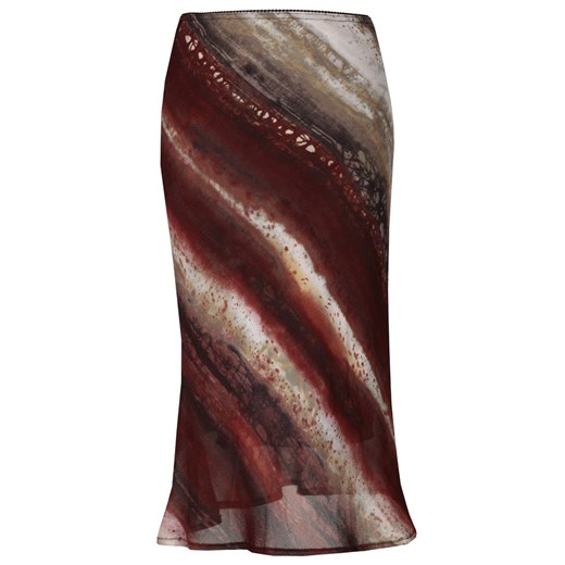 Spódnica FSP771  RUDY + BEŻOWY ze sklepu fokus.pl w kategorii Spódnice - zdjęcie 186623398