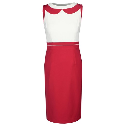 Sukienka FSU266 MALINOWY EKRI ze sklepu fokus.pl w kategorii Sukienki - zdjęcie 186623446