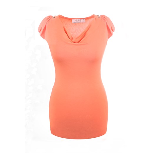 Bluzka FBZ384 POMARAŃCZOWY JASNY ze sklepu fokus.pl w kategorii Bluzki damskie - zdjęcie 186623518