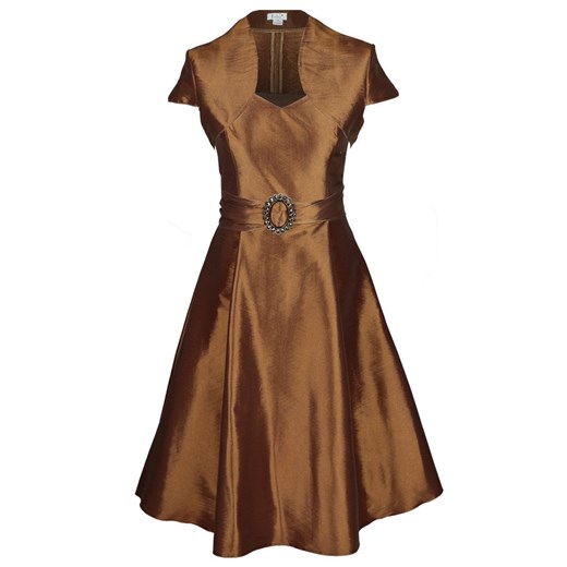 Sukienka FSU135 ZŁOTO CIEMNE ze sklepu fokus.pl w kategorii Sukienki - zdjęcie 186623535