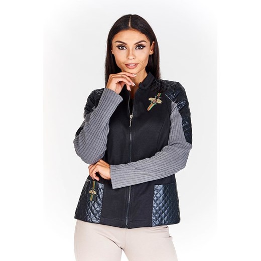 Żakiet Kutrka FZA955 CZARNY+SZARY ze sklepu fokus.pl w kategorii Marynarki damskie - zdjęcie 186623689