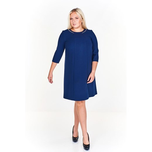 Sukienka FSU891 GRANATOWY ze sklepu fokus.pl w kategorii Sukienki - zdjęcie 186623696