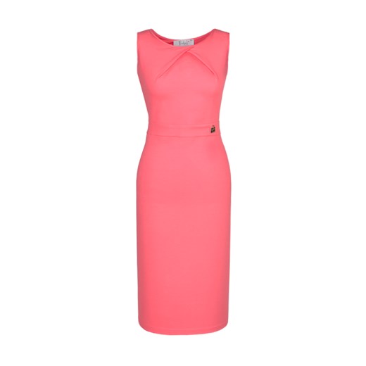 Sukienka FSU441 KORALOWY ze sklepu fokus.pl w kategorii Sukienki - zdjęcie 186623938