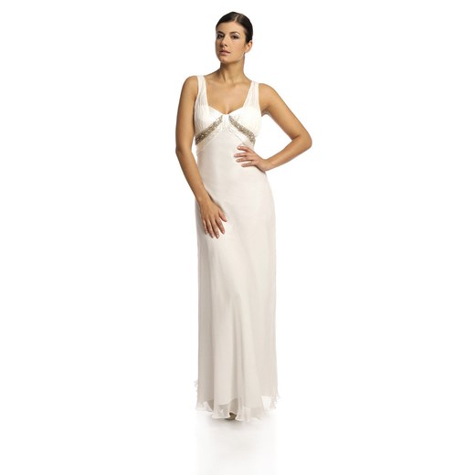 Suknia FSU717 EKRI ze sklepu fokus.pl w kategorii Sukienki - zdjęcie 186624505