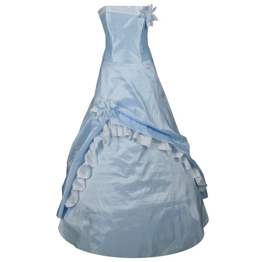 Sukienka FSU074 BŁĘKITNY BIAŁY ze sklepu fokus.pl w kategorii Sukienki - zdjęcie 186624609