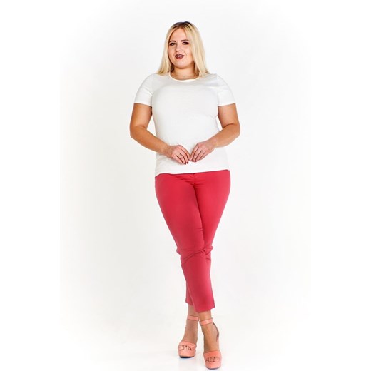 AS Spodnie  M1748 malinowy ze sklepu fokus.pl w kategorii Spodnie damskie - zdjęcie 186624715