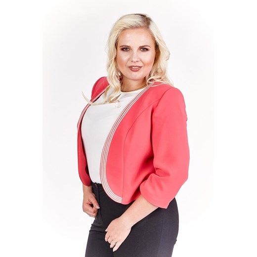 Żakiet FZA898 MALINOWY ze sklepu fokus.pl w kategorii Marynarki damskie - zdjęcie 186624717