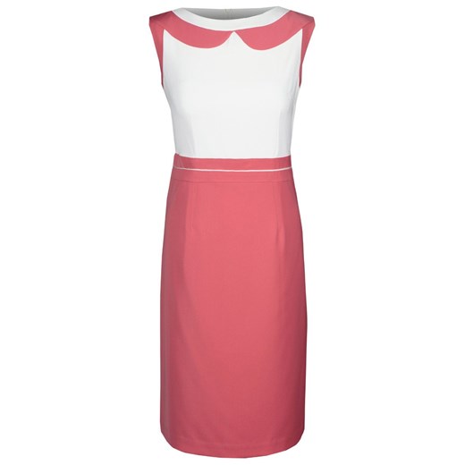 Sukienka FSU266 KORALOWY EKRI ze sklepu fokus.pl w kategorii Sukienki - zdjęcie 186624739