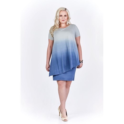 Sukienka FSU689 JEANSOWY ombre ze sklepu fokus.pl w kategorii Sukienki - zdjęcie 186624956