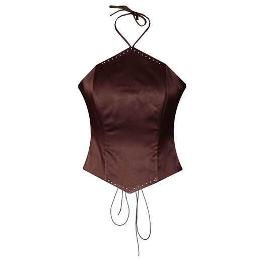 Gorset FGR047 CZEKOLADOWY ze sklepu fokus.pl w kategorii Bluzki damskie - zdjęcie 186625288