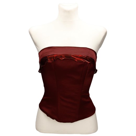 Gorset FGR006 BURGUNDOWY ze sklepu fokus.pl w kategorii Bluzki damskie - zdjęcie 186625557