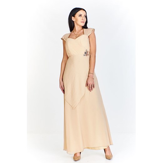 Sukienka FSU167 SZAMPAN ze sklepu fokus.pl w kategorii Sukienki - zdjęcie 186625687