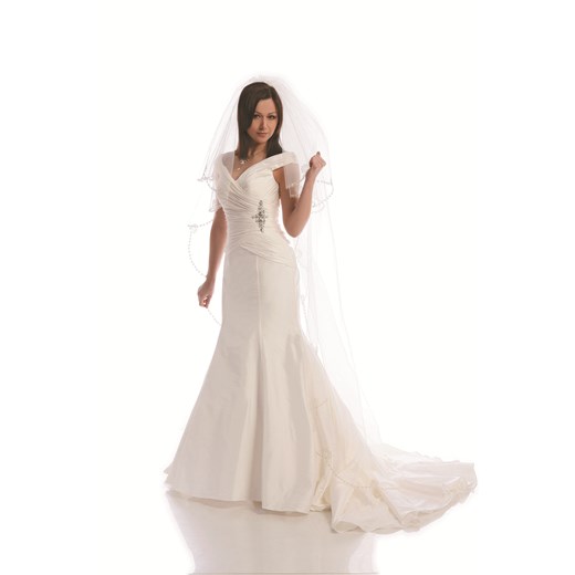 Suknia Ślubna FSS504 EKRI ze sklepu fokus.pl w kategorii Sukienki - zdjęcie 186625765