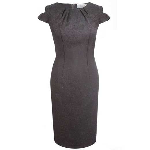 Sukienka FSU457 GRANATOWO-BRĄZOWY ze sklepu fokus.pl w kategorii Sukienki - zdjęcie 186625799