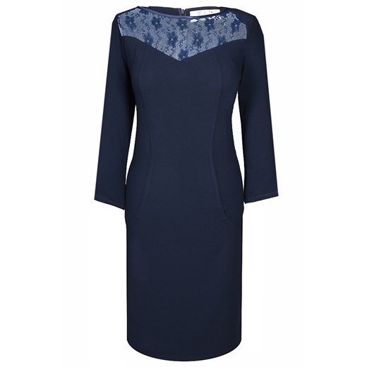 Sukienka FSU405 GRANATOWY ze sklepu fokus.pl w kategorii Sukienki - zdjęcie 186625889