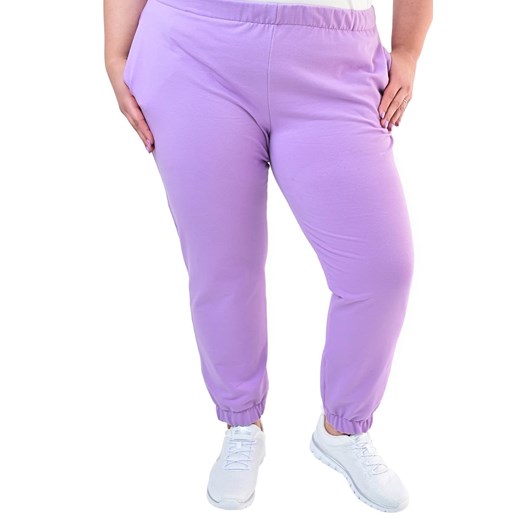 Spodnie FSD1078 FIOLETOWY BLADY ze sklepu fokus.pl w kategorii Spodnie damskie - zdjęcie 186625919