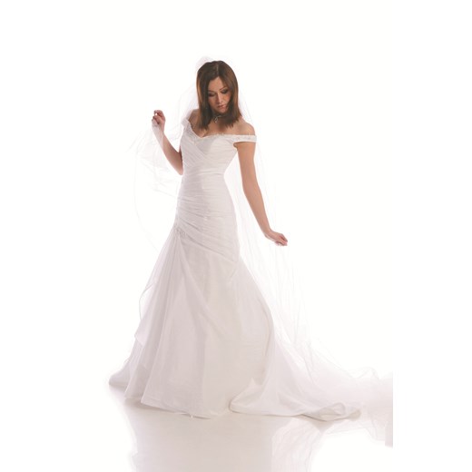 Suknia Ślubna FSS506 BIAŁY ze sklepu fokus.pl w kategorii Sukienki - zdjęcie 186625928