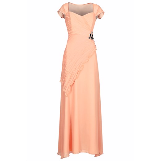 Sukienka FSU167 ŁOSOSIOWY JASNY ze sklepu fokus.pl w kategorii Sukienki - zdjęcie 186625966