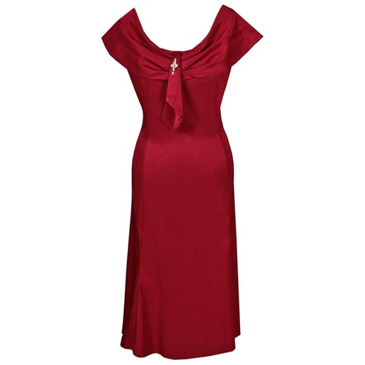 Sukienka FSU192 BORDOWY ze sklepu fokus.pl w kategorii Sukienki - zdjęcie 186626108