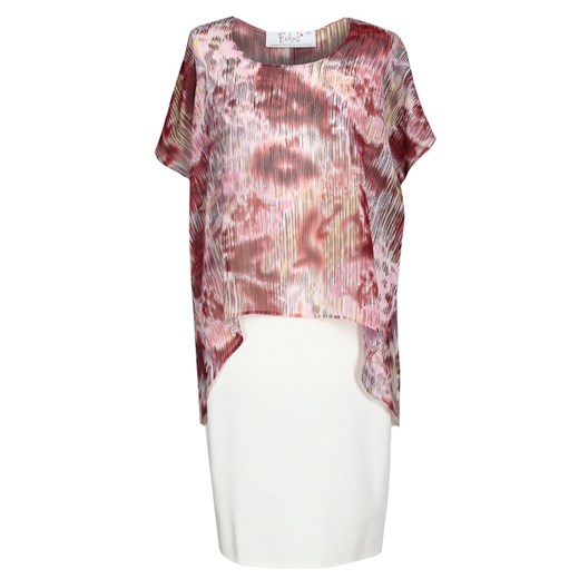 Tunika FTU639 CZERWONY paski ze sklepu fokus.pl w kategorii Bluzki damskie - zdjęcie 186626185