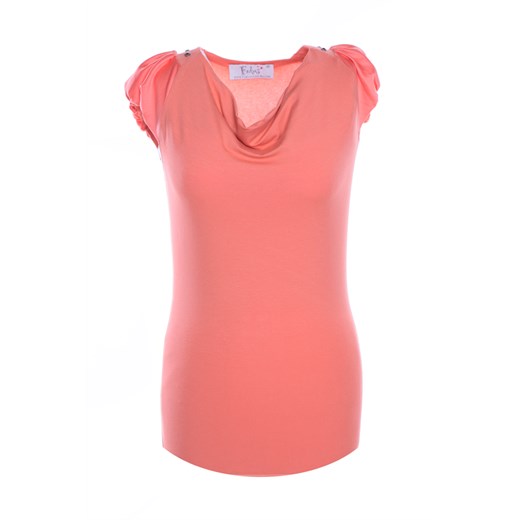 Bluzka FBZ384 KORALOWY ze sklepu fokus.pl w kategorii Bluzki damskie - zdjęcie 186626239