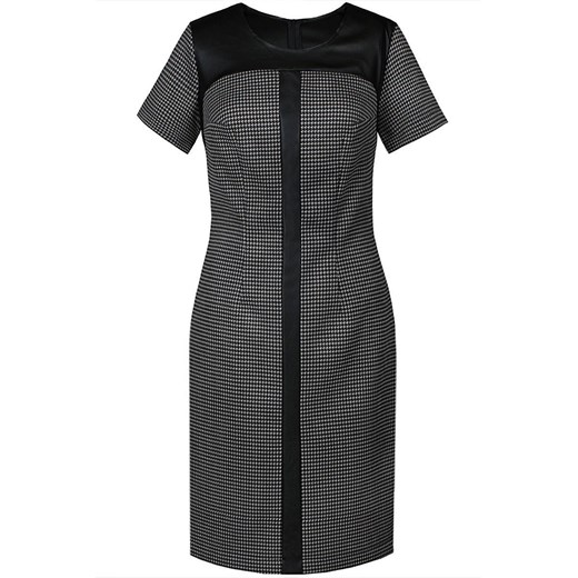 Sukienka FSU646  CZARNY + SZARY ze sklepu fokus.pl w kategorii Sukienki - zdjęcie 186626267