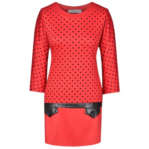 Tunika FTU407 MALINOWY ze sklepu fokus.pl w kategorii Bluzki damskie - zdjęcie 186626329